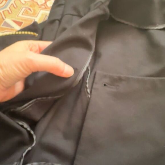 Lane Bryant women’s full zip moto style stretch blazer jacket black size 28 4XL - Picture 10 of 10